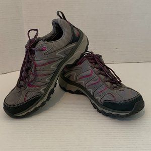 Eddie Bauer Womens Size 10 Gray Pink Hiking Shoes Outdoor Sneaker